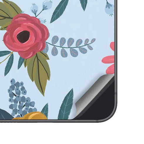Blue Fall Flowers Galaxy A14 5G Skin